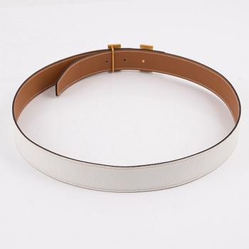 Hermès, a reversible 'Constance' leather belt, 2009, size 85.