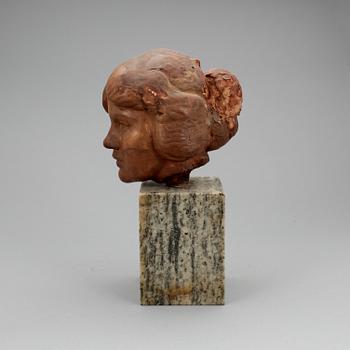 SKULPTUR, otydligt signerad, 1900-tal.