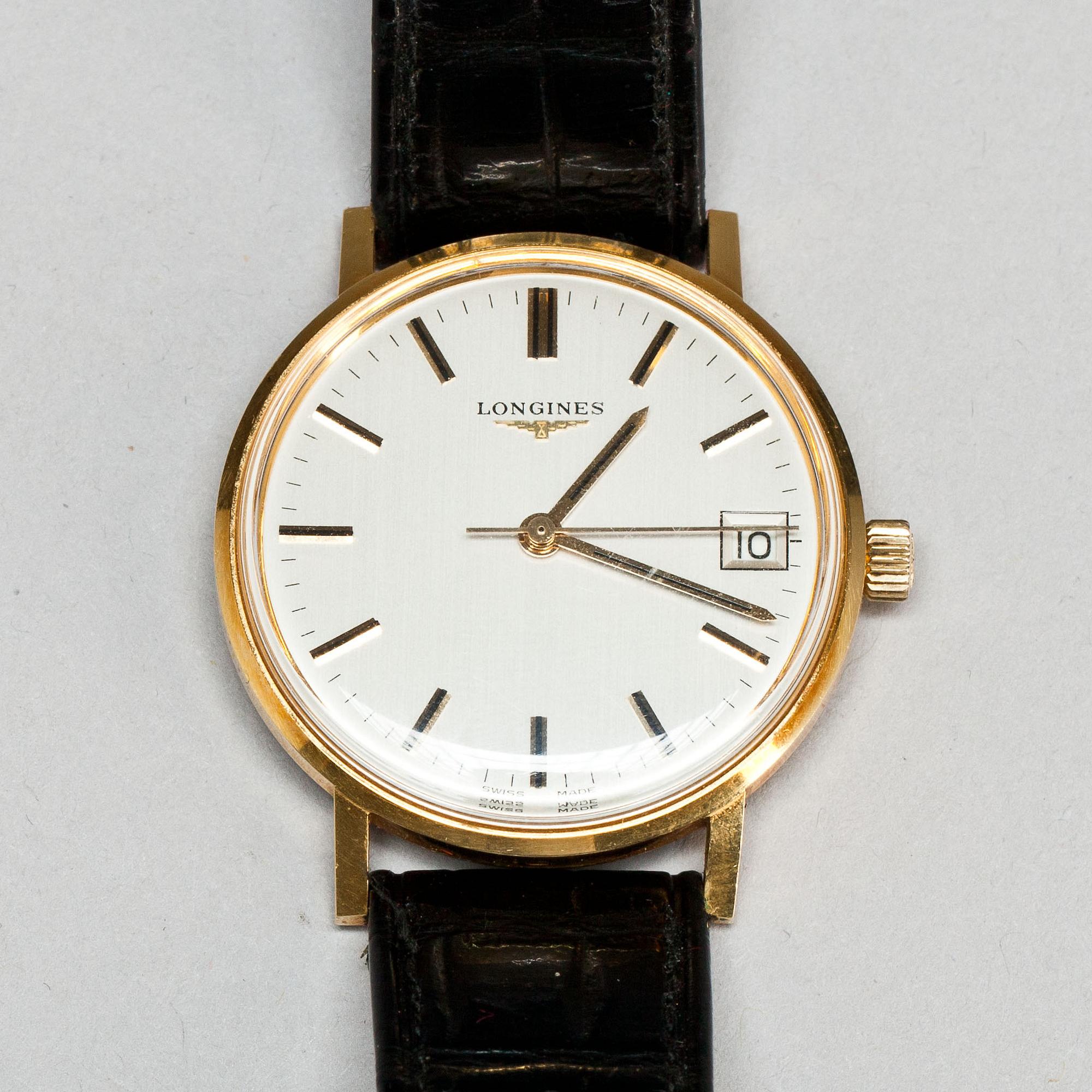 ARMBANDSUR, 18K guld, Longines.