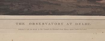 William Daniell, & Thomas Daniell, "The Observatory at Delhi", from: "Oriental Sceneray" (Plates XIX and XX).