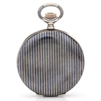 BOREL FILS & Cie, pocket watch 50 mm, with Niello.