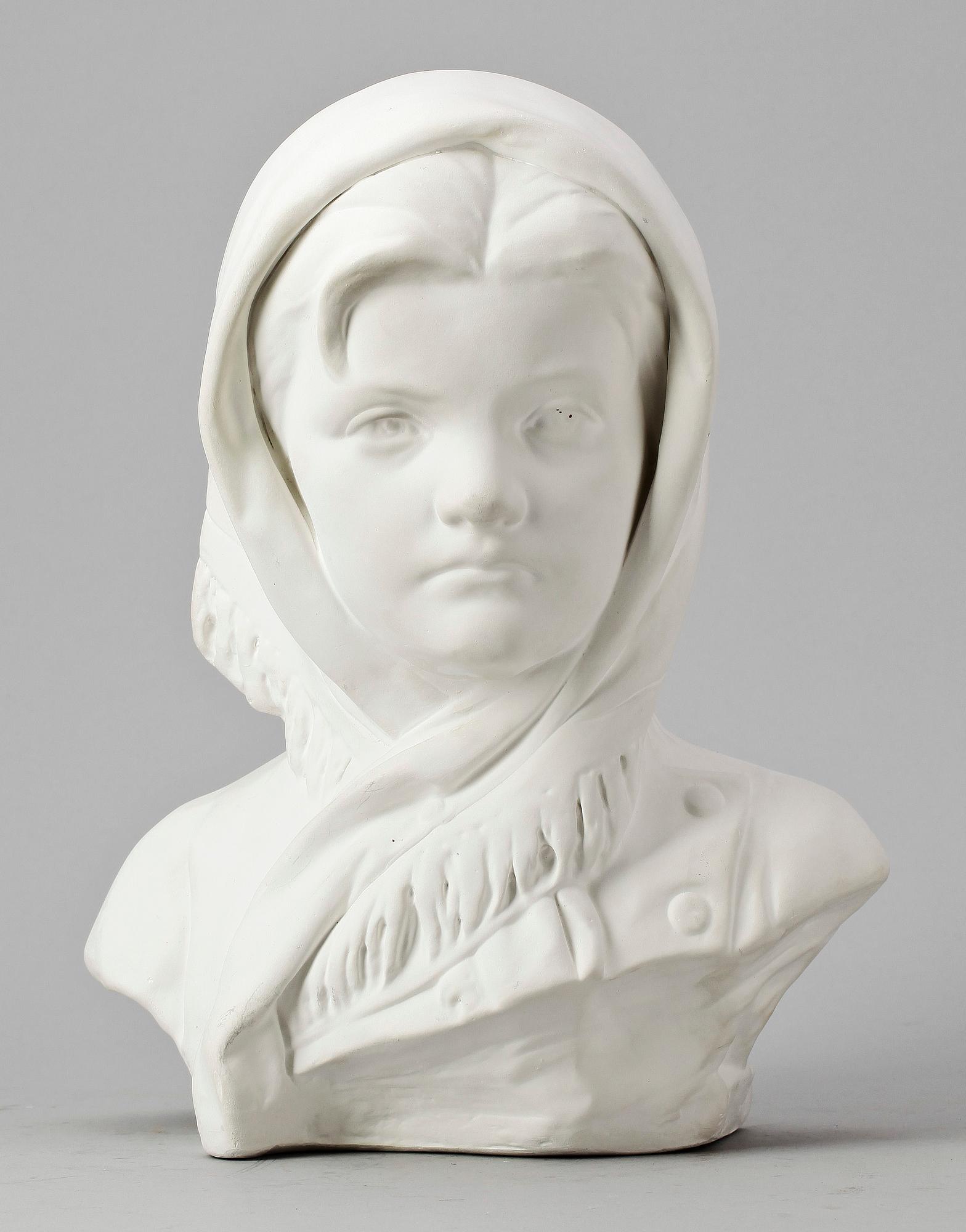 OKÄND KONSTNÄR, skulpturbyst, gips, ej sign, 1800/1900-tal.