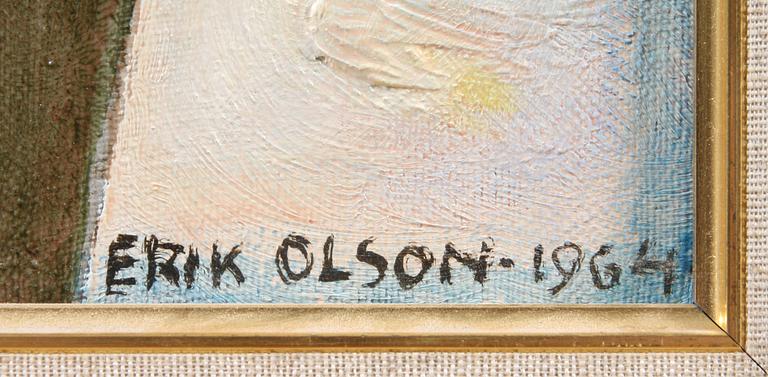 ERIK OLSON, olja på duk, sign o dat "1964".
