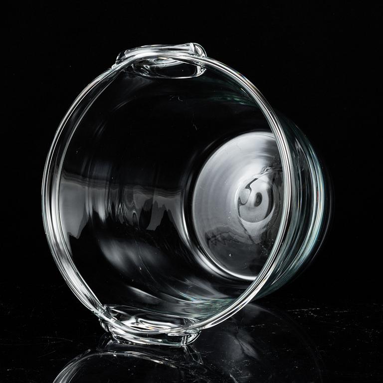 NILS LANDBERG, a glass wine/champagne cooler from Orrefors, 1950's.