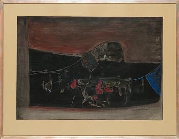 Antti Vuori, oil on paper, signed.