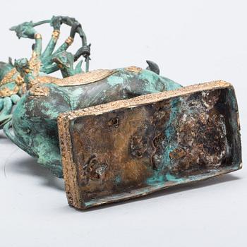 SKULPTUR, brons, orientalisk. 1900-tal.
