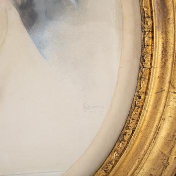 Einar Nerman, watercolour, signed and dated 1911.