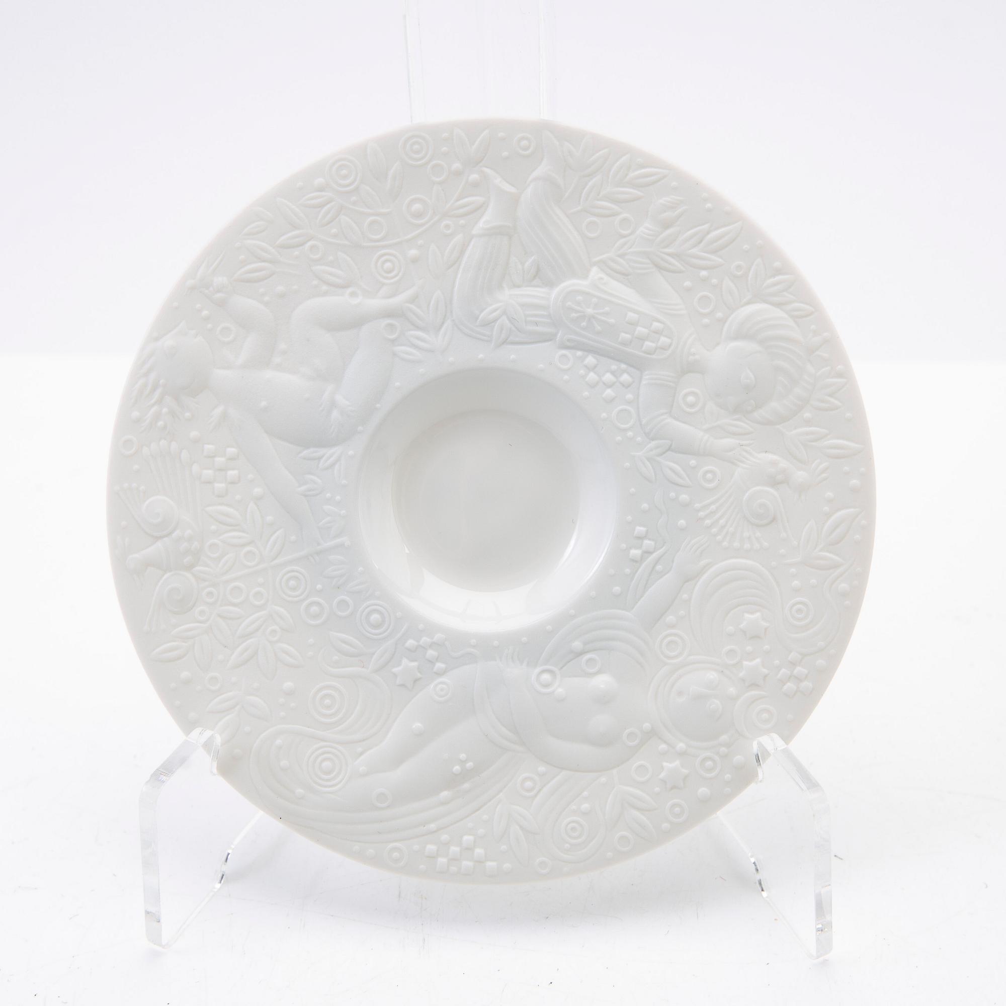 Björn Wiinblad, service pieces, porcelain, 13 pieces, "The Magic Flute"/"Die Zauberflöte", Rosenthal, Germany.