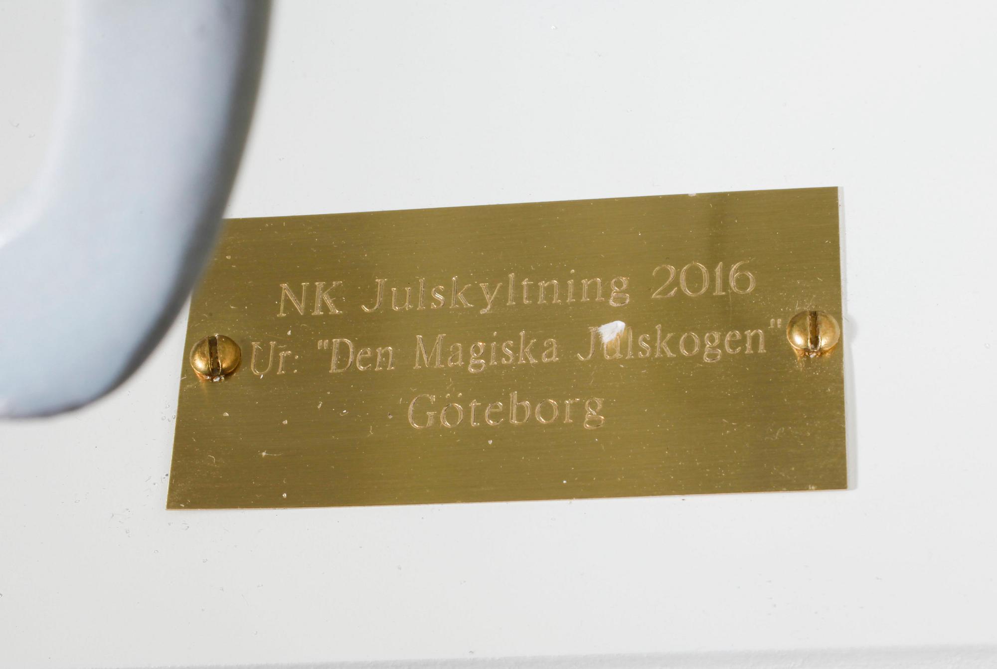 A Christmas decoration from Nordiska Kompaniet, 2016.