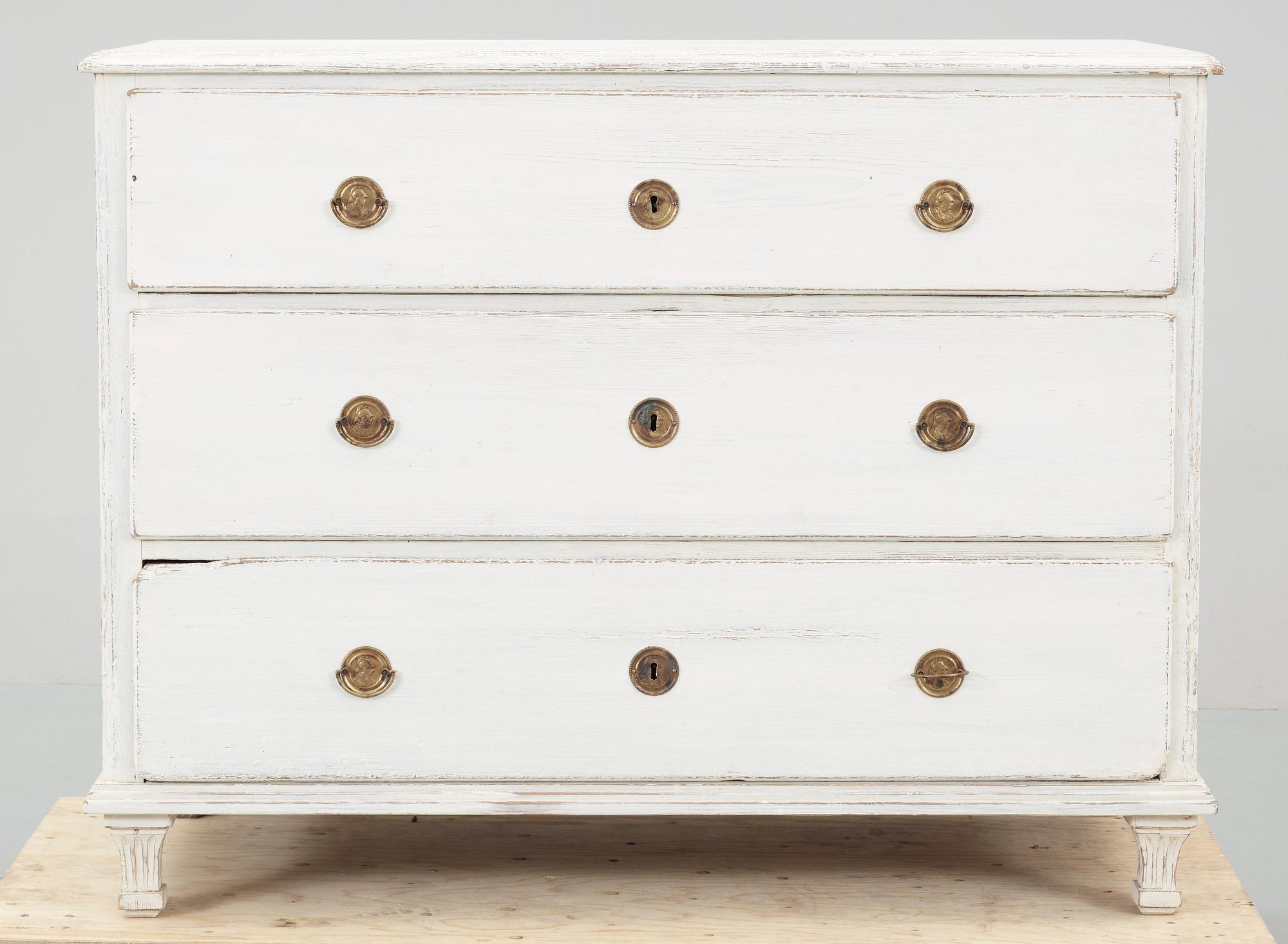 BYRÅ, gustaviansk stil, 1800-tal.