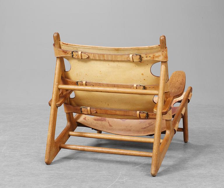 A Borge Mogensen "Hunting Chair" by Erhard Ramussen, Copenhagen 1950-60's.