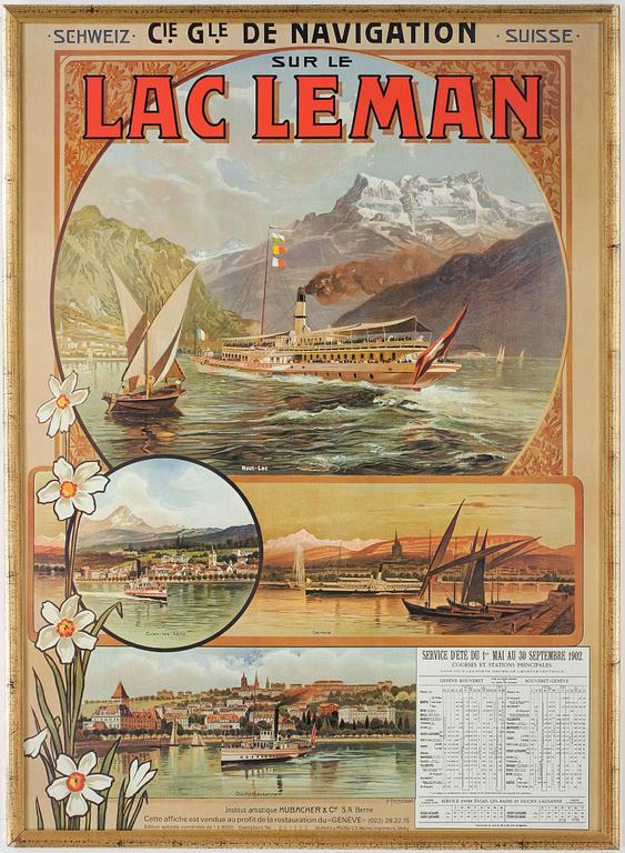 AFFISCH, Anton Reckziegel, efter, numrerad 001692, 1900-tal.