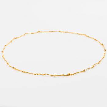 Björn Weckström, Necklace, 18K gold, for Lapponia. Finland.