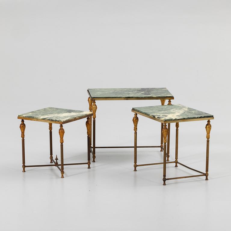 Nest of tables, 3 parts, second half of the 20th century.