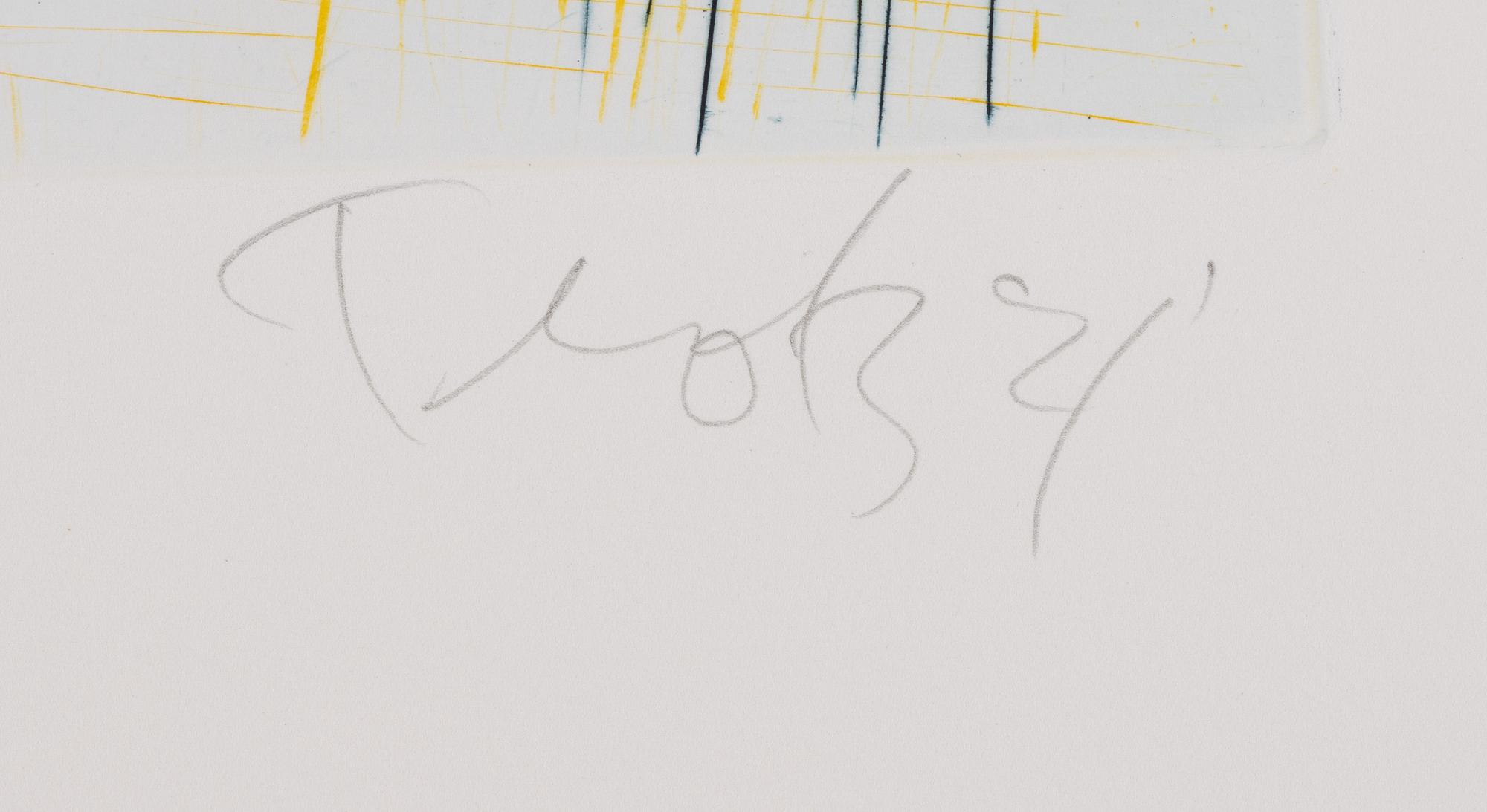 Ulf Trotzig, "King Sweeney", portfolio with nine colour etchings.