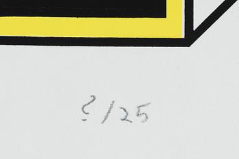 Matti Kujasalo, lithograph in colours, signed, numbered ?/25 and dated -71.