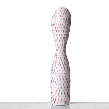 Stig Lindberg, a faience vase, Gustavsberg studio; Sweden 1951.