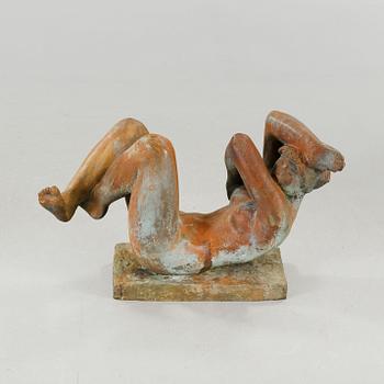 JØRGEN THOMS, patinated bronze, signed.