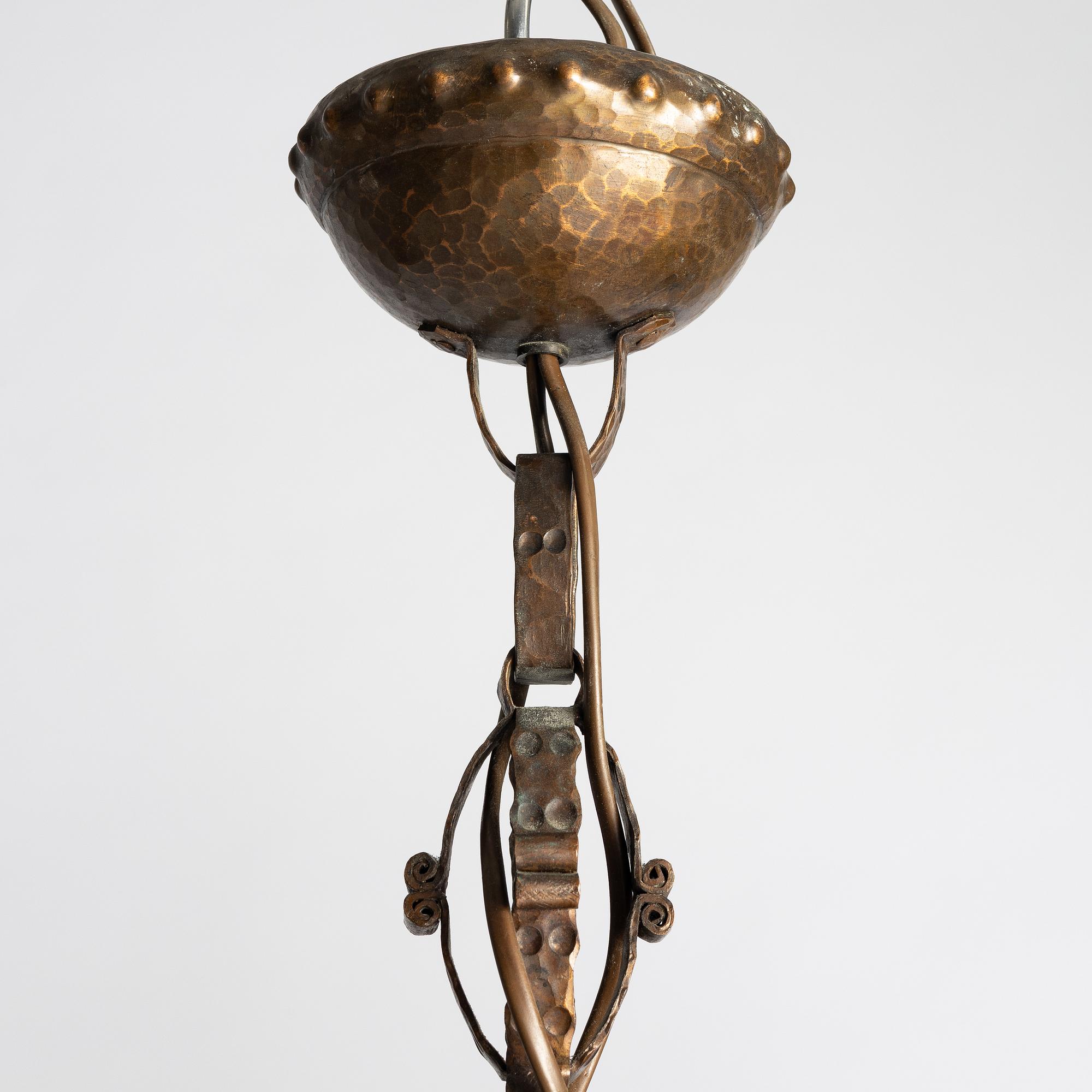 Taklampa, jugend, tidigt 1900-tal.