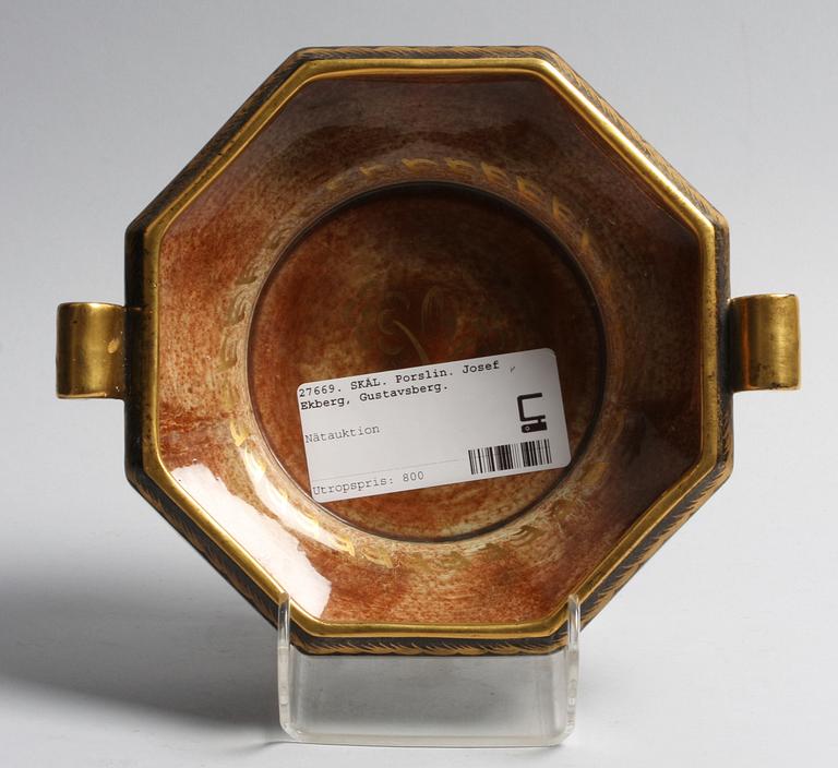 SKÅL. Porslin. Josef Ekberg, Gustavsberg.