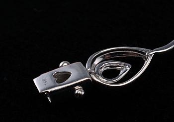 A BRACELET, brilliant cut diamonds c. 1.12 ct. 18K white gold. Length 18,5 cm. Weight 13 g.