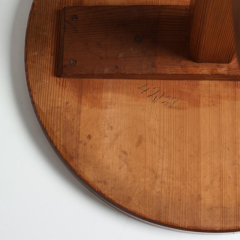 Axel Einar Hjorth, a stained pine "Lovö" table, Nordiska Kompaniet, Sweden 1930's.