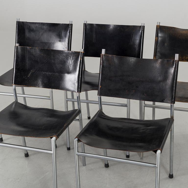 A set of 4 Martin Visser "model SE06" chairs, 20th century.