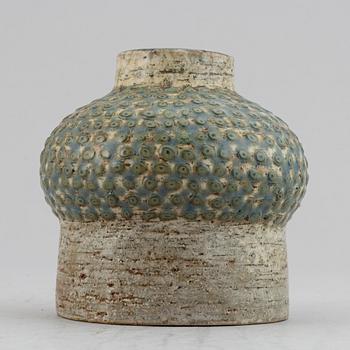 Marianne Westman for Rörstrand and Britt-Louise Sundell for Gustavsberg studio, two stoneware vases, Sweden.