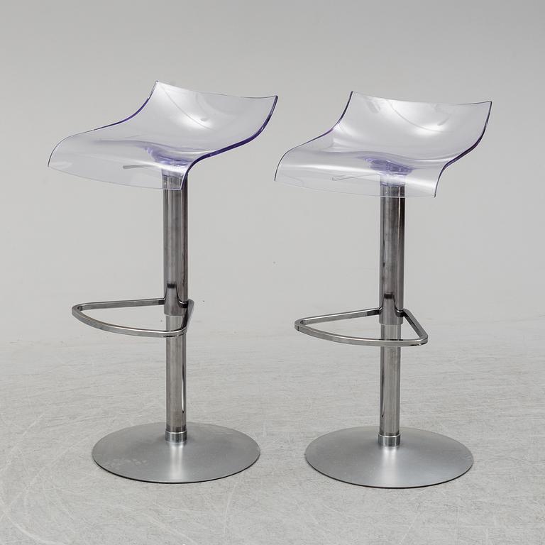 ARCHIRIVOLTO, a pair of 'PAM' bar stools from Ligne Roset, 2008.
