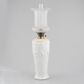 An Art Nouveau kerosene lamp, Gustafsberg, 1916.