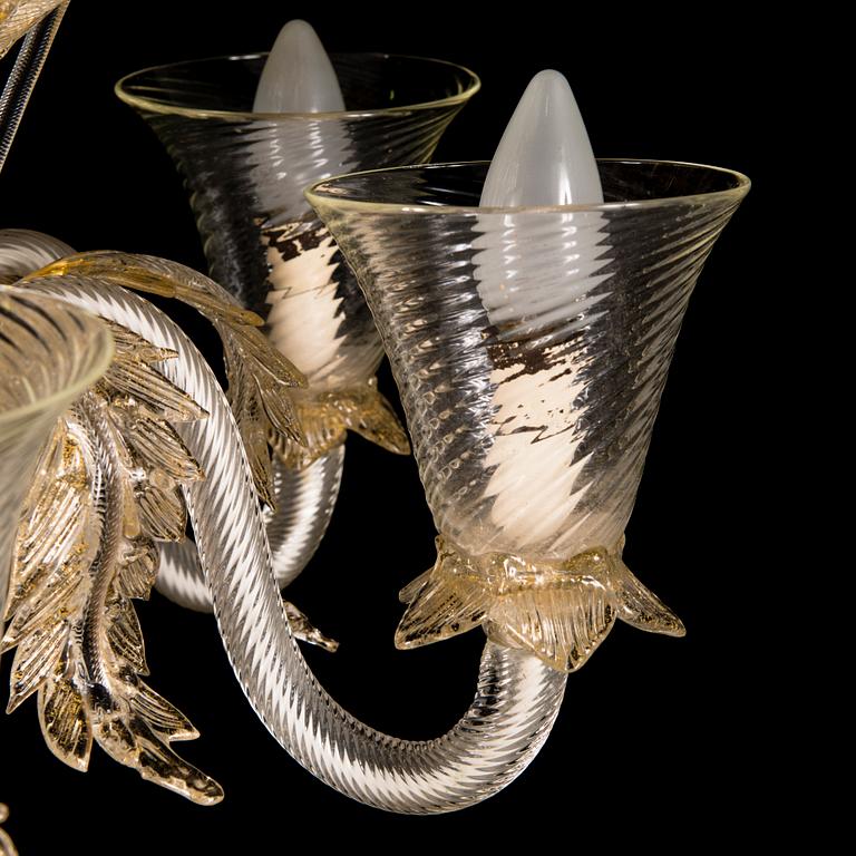 A mid-20th Century Murano glass chandelier.