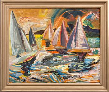 Gunnar Jonn, a signed and dated oil on board.