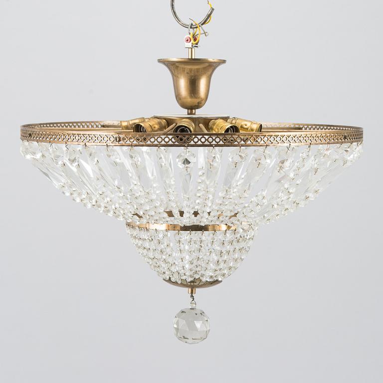 Chandelier, later half of the 20th century.