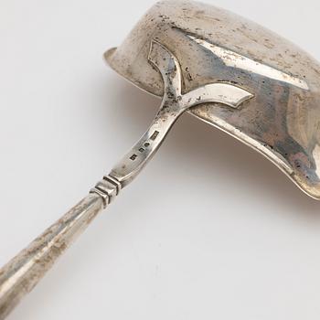 Soup ladle, silver and wood, K. G. Markströms, Uppsala, 1901.