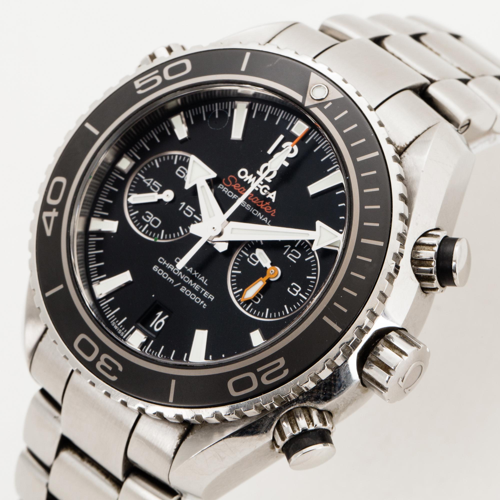 Omega, Seamaster Planet Ocean 600M, Co-Axial Chronograph, Chronometer, wristwatch, 45.5 mm.