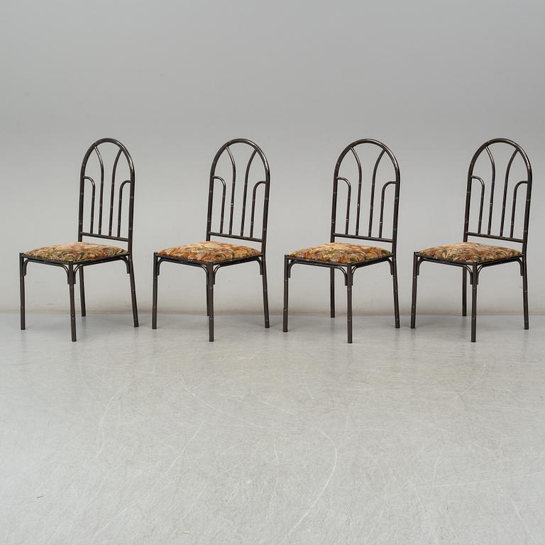 A set of four chairs, 1970s-80s.