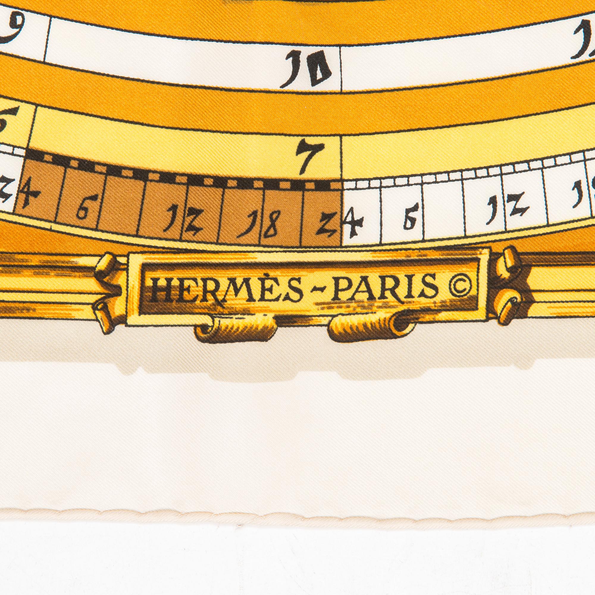 Hermès, scarf, "Dies et Hore"/"Astrology".