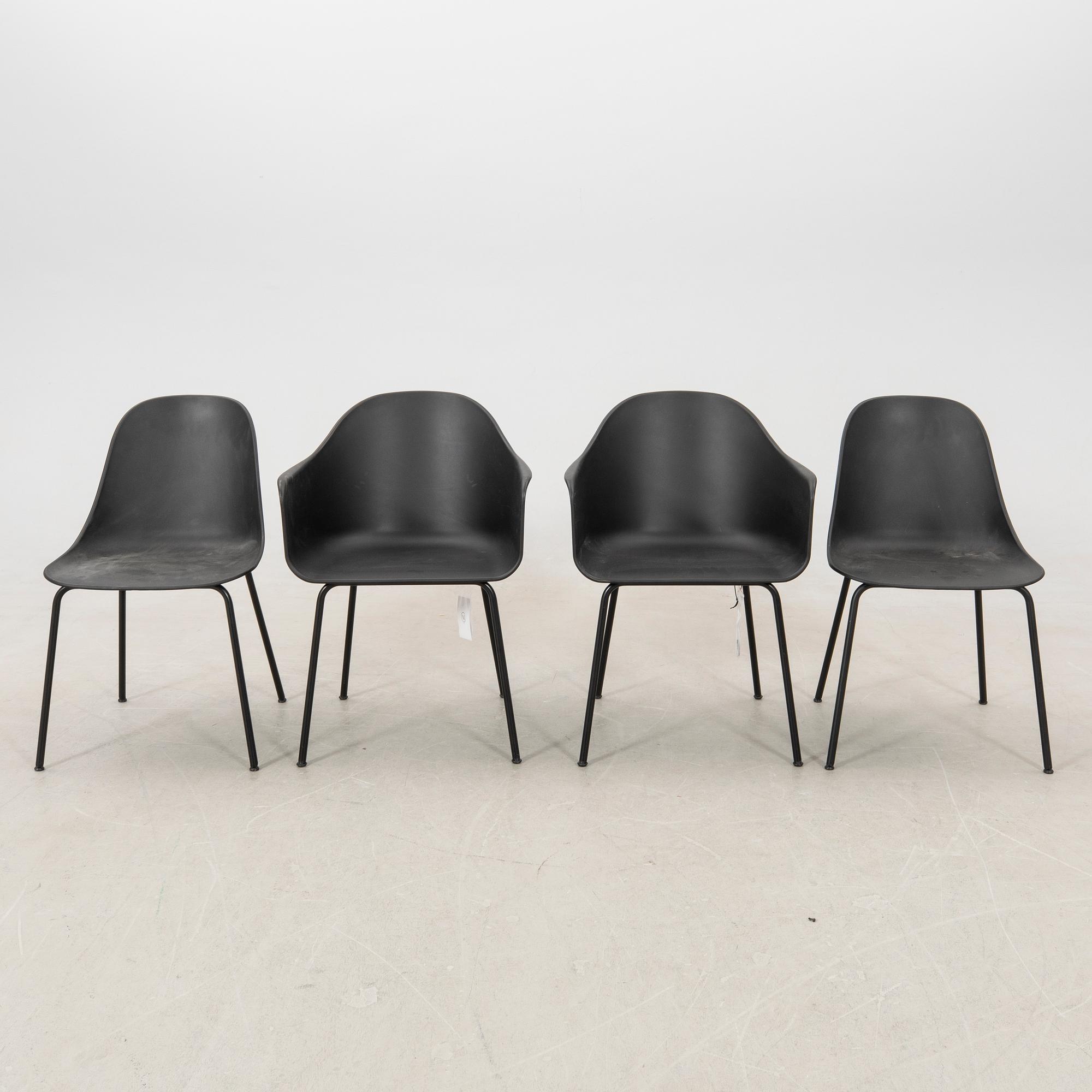 Norm Architects armchairs 8 pcs and chairs 2 pcs "Harbour dining chair" for Audo Copenhagen 2020s.