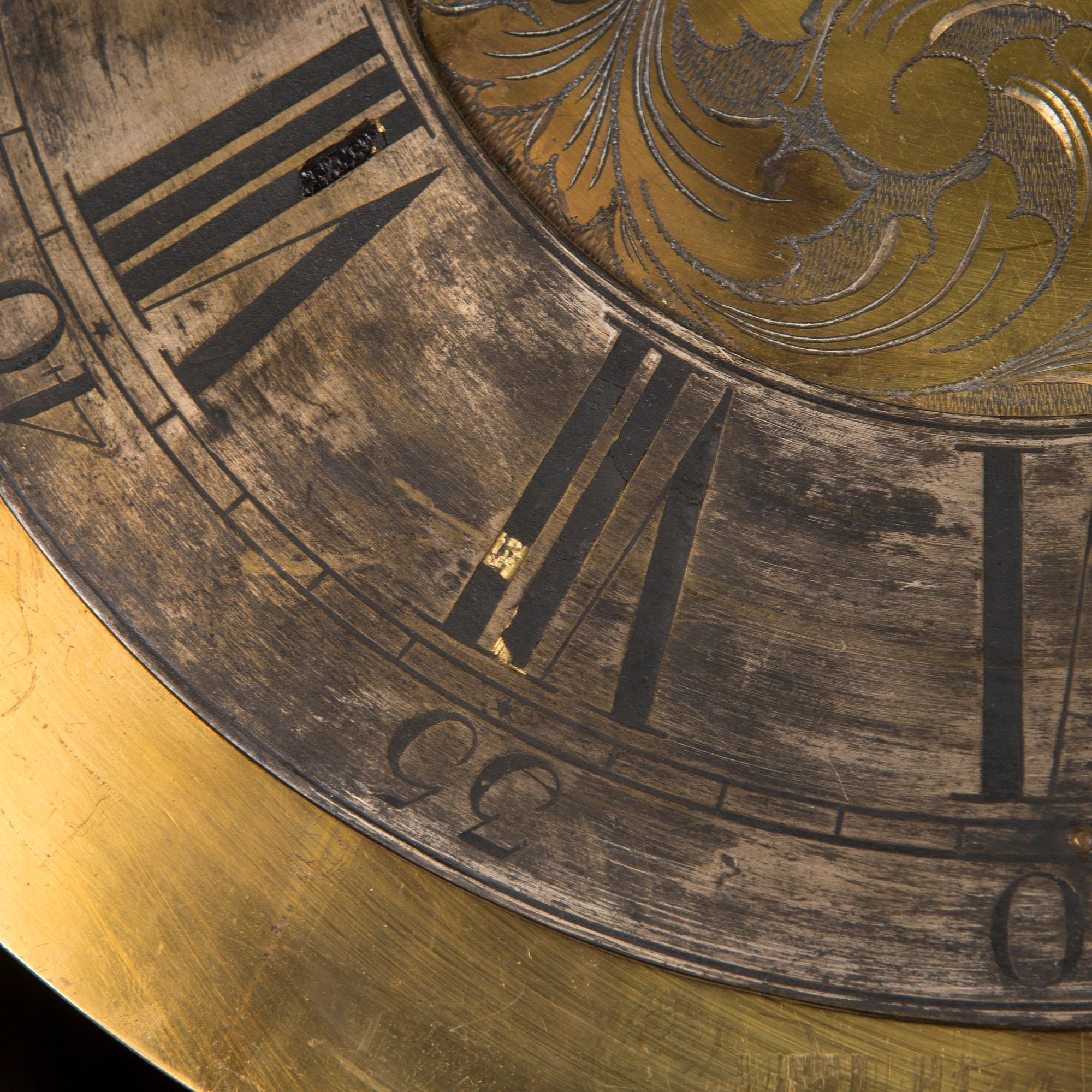 A Gustavian early 19th-century longcase clock by Assar Jacobsson, Sweden.