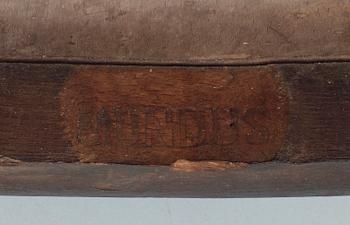 KARMSTOL, etikettmärkt Kohn, tidigt 1900-tal.