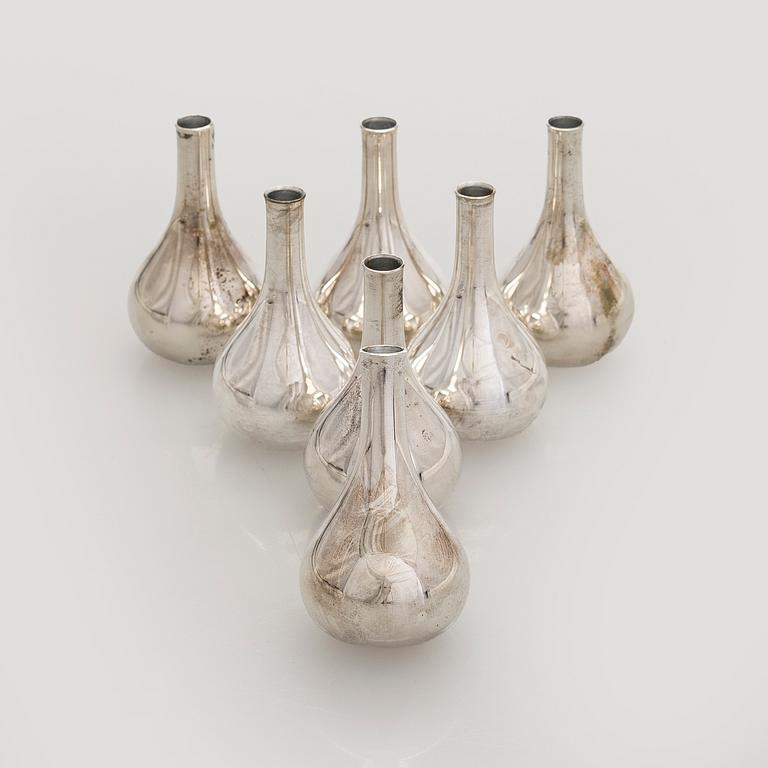 Ljusstakar, 7 st,  J H Quistgaard, Dansk Designs, 1960-tal.