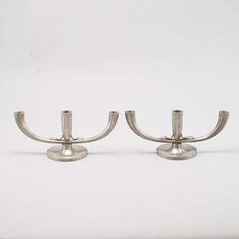 LJUSSTAKAR, ett par, tenn, GAB, 1936.