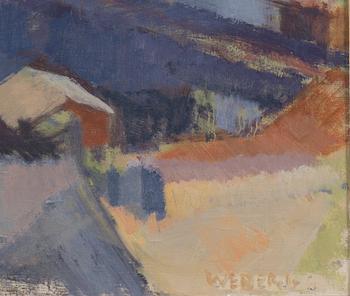 WILLIE WEBERG, oil on canvas, signed.