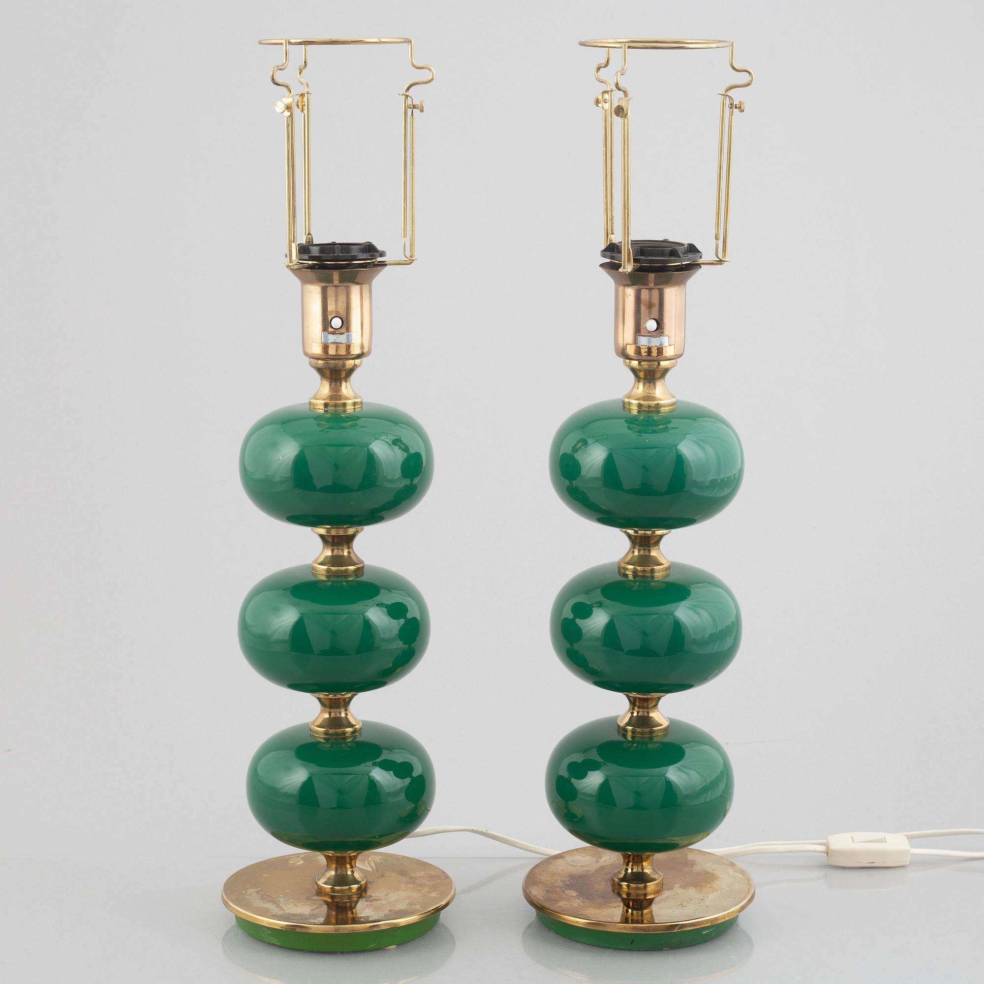 A pair of table lamps, Stilarmatur Tranås, 1970's.