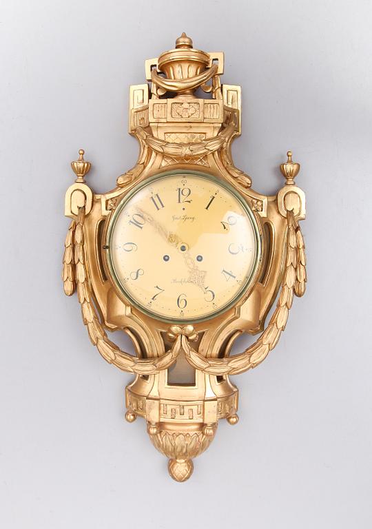 VÄGGPENDYL, gustaviansk stil, 1900-talets första hälft.