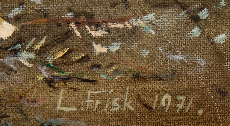 Lennart Frisk, oil on canvas, signed and dated 1971.