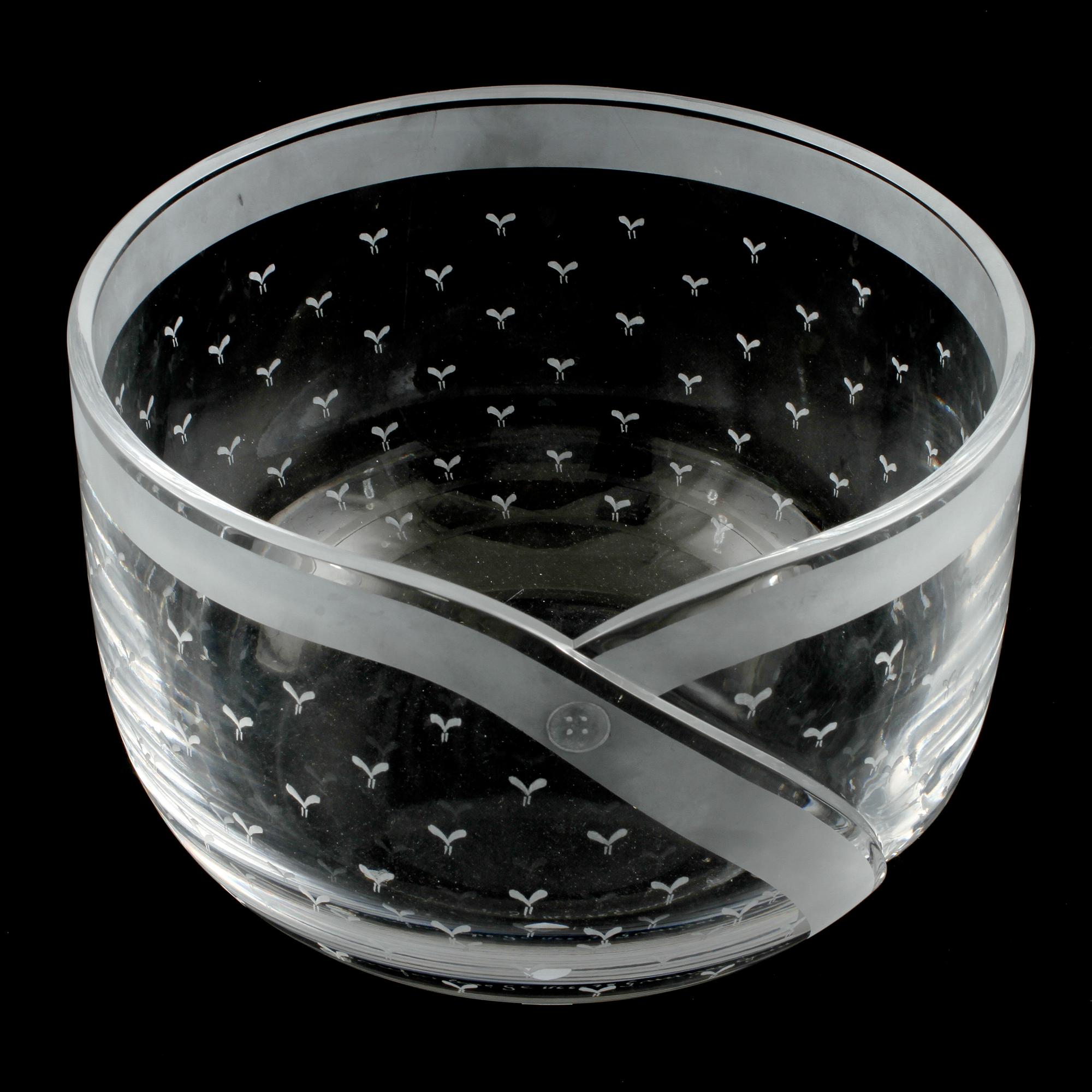 SKÅL, glas, Gunnar Cyrén, Orrefors, 1978.