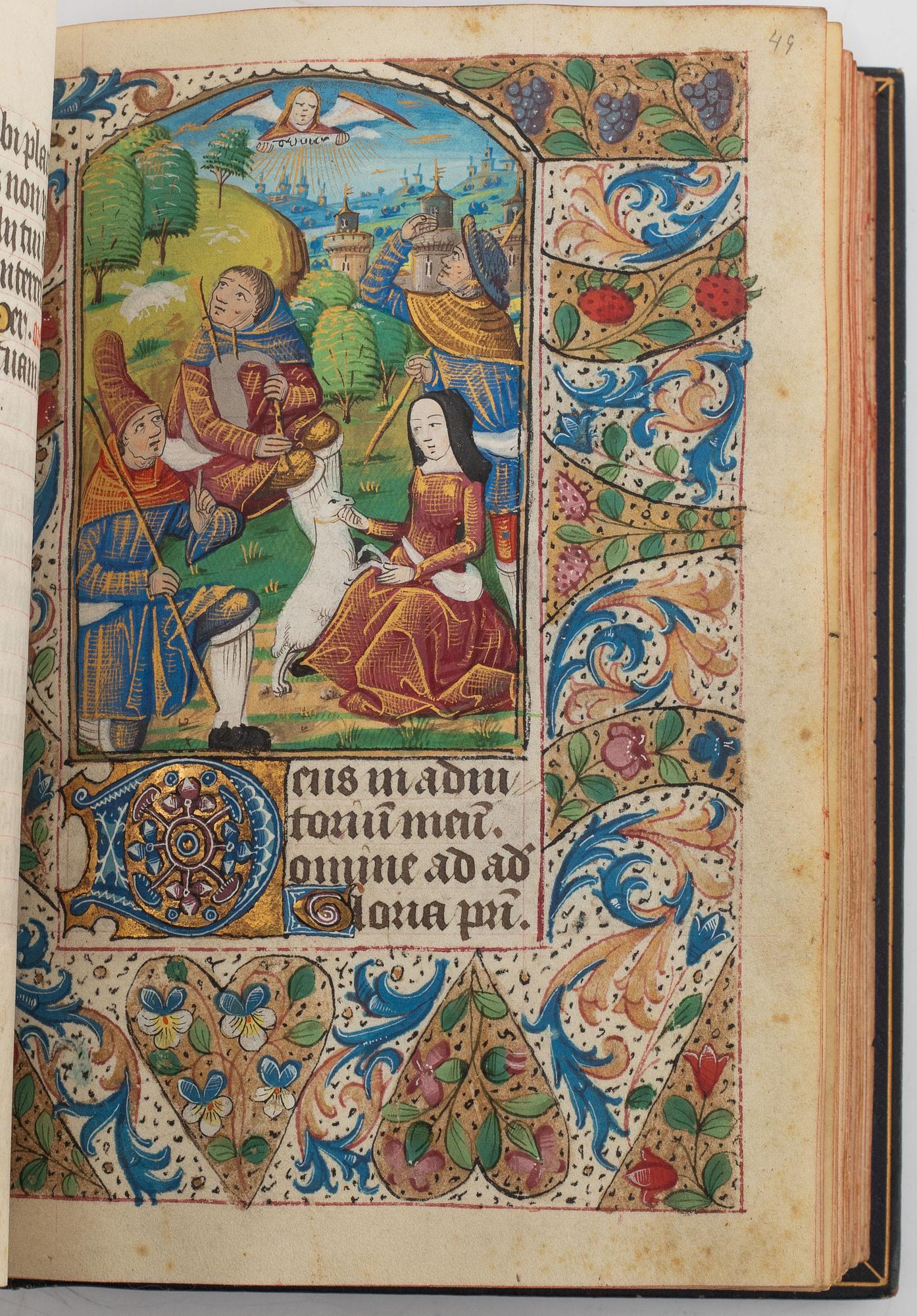 Book of Hours, in Latin and French, illuminated manuscript on vellum
[France (probably Rouen), c. 1470].