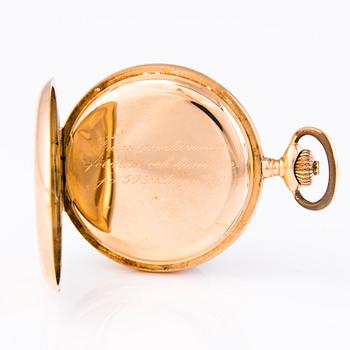 LONGINES, pocket watch, hunting case, 50 mm.