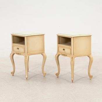 Bedside tables, a pair, Rococo style, 1940s/50s.